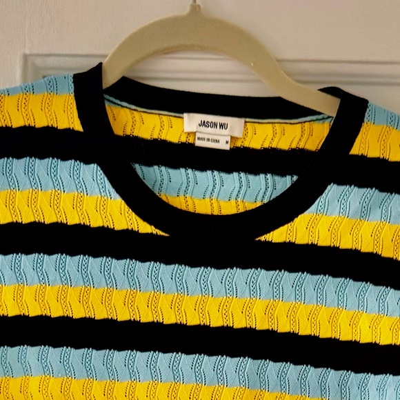 Jason Wu Striped Crewneck Sweater - Picture 7 of 8